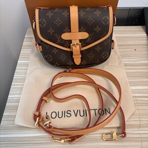 Louis Vuitton Monogram Brown and Tan Crossbody Bag